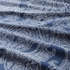 JÄTTEVALLMO Duvet cover and 2 pillowcases - dark blue/white 240x220/50x80 cm