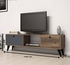 Get Wooden Tv Table, 140X45X30 Cm - Dark Brown with best offers | Raneen.com