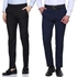 Men's Back/Navy Blue Trouser (Men's Quality Plain Suit Trouser)