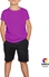 Boxy Youth Microfiber Round Neck T-shirt - 5 Sizes (Purple)