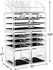 Uaejj Desktop Makeup Organizer Jewelry Storage Box, Acrylic Cosmetic Organizer Makeup Storage Case Holder Display Jewelry Storage Case With Drawer For Lipstick Liner Brush Holder (B1)
