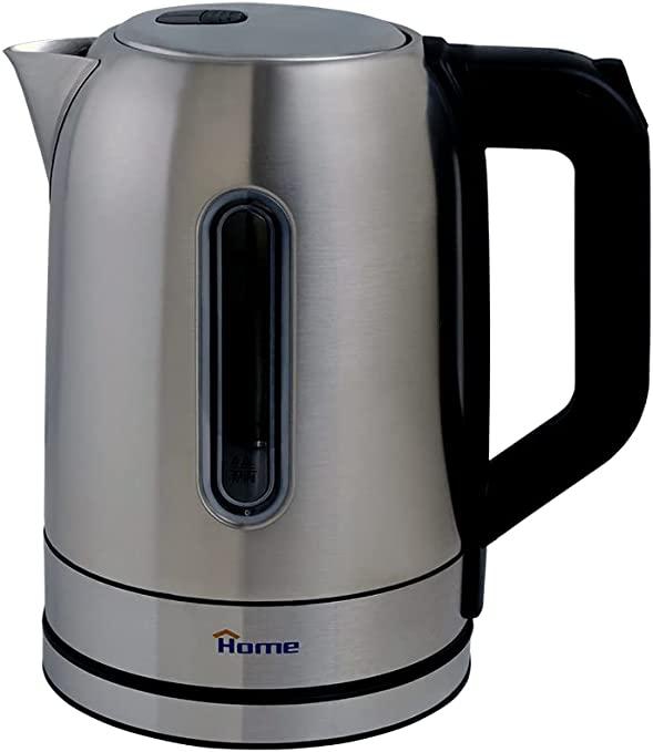 Home Electric Kettle, 1.7 Liters, Stainless Steel - BD2128