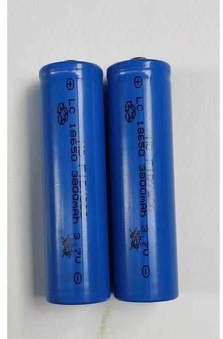 18650 3800MAH 3.7V Rechargeable Lithium-ion Battery - 2Pcs