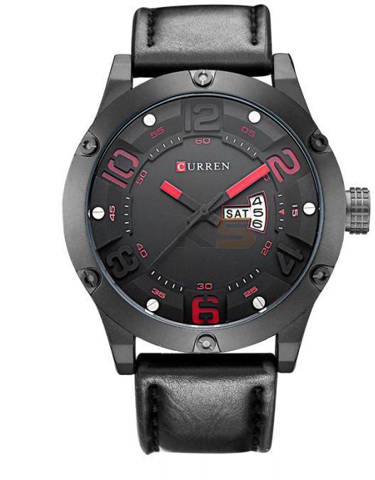 CURREN 8251 Quartz Men Fashion Watch with Date Display Pink