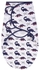 Hudson Childrenswear - Wrap Swaddle Blanket Dinosaurs - Sapphire Blue- Babystore.ae