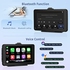 7 inch Portable Car Stereo with Wireless Apple CarPlay Android Auto , 1080P Touch Screen Portable Car Radio Audio with Apple Airplay Mirror Link AUX FM Transmitter Voice Control for 7-32V Car