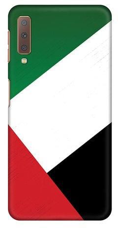 Matte Finish Slim Snap Basic Case Cover For Samsung Galaxy A7 (2018) Flag Of UAE