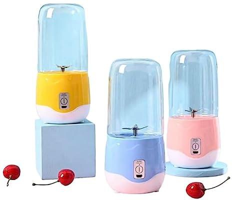 HADYA, and fast Portable Blender, Personal Size Eletric USB Juicer Cup, Fruit, Smoothie, Baby Food Mixing Machine with Updated 6 Blades,Magnetic Secure Switch Electric Fruit Mixer (Blue)