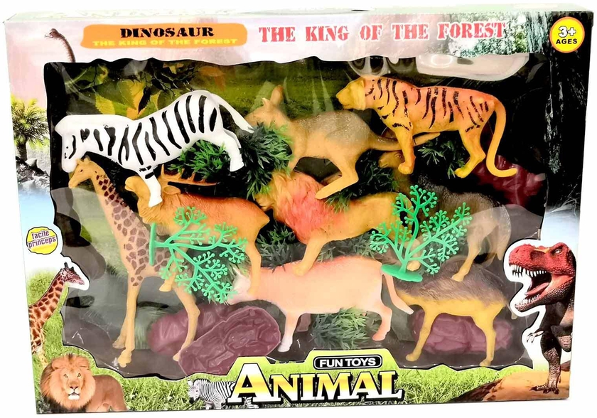 Fun Toys Animal Figures for Kids - Multi Color