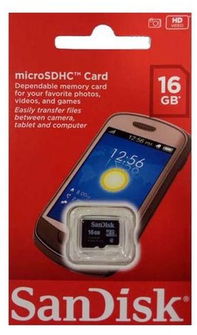 SanDisk 16GB Memory Card (100% Durability)