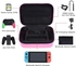 Glamgen Carrying Storage Case for Nintendo Switch/Switch OLED Model, Portable Travel All Hard Protective Bag with 16 Game Cards for Switch Controller and Accessories,Pink, 00-1