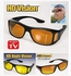 HD Vision Wraparounds Unisex Night Driving Retrovision Sunglasses
