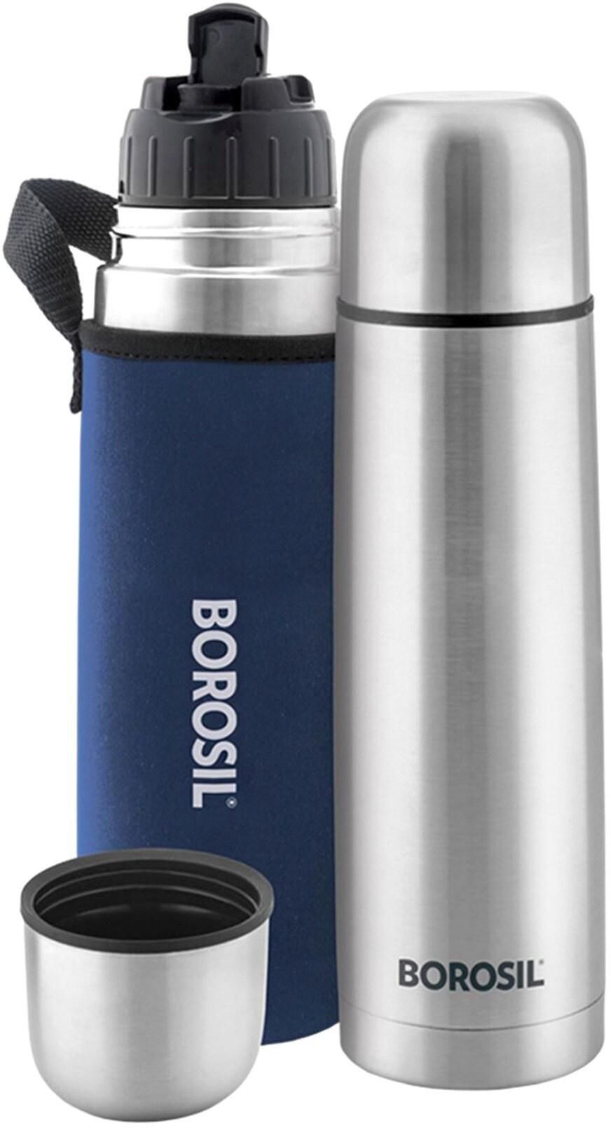 Borosil Hydra Vacuum Insulated Thermo Flask Blue 500ml