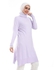 M Sou Long Sleeves High Neck Long Pullover - Lilac