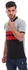 Izor Tri-Tone Casual Short Sleeves Polo Shirt - Black, Red & Grey