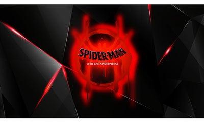 SpiderMan Into The Spider Verse Movie Logo Wall Art Canvas Print Multicolour 50x28x3.5centimeter
