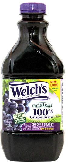 Welch's 100% Original Grape Juice  (No Sugar Added) 46Oz