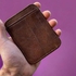 Genuine Leather Card Holder For Cards And Money, 12 Pockets, Scratch And Water Resistant