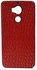 INFINIX Zero 4 Plus (X602) Back Cover - Red With Leather Finish
