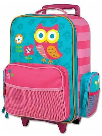 Owl Rolling School Backpack Pink
