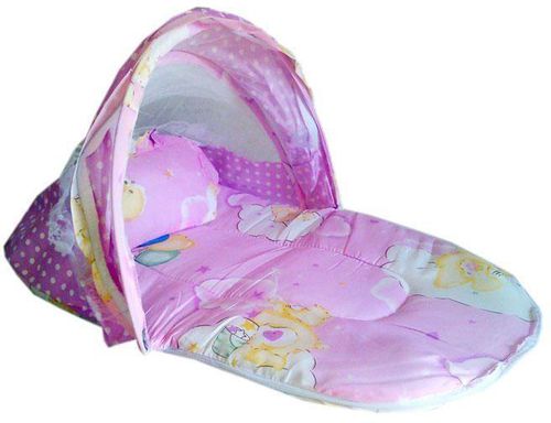 Happy Baby Foldable Mobile Baby Bed With Net