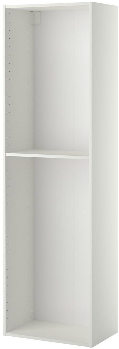 METOD هيكل خزانة عالية - أبيض ‎60x37x200 سم‏