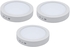 General 30W Round Led Spot Panel Light Surface Mounted White - 3 Pieces