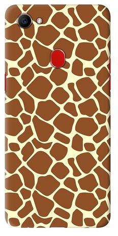 Matte Finish Slim Snap Basic Case Cover For Oppo F7 Somali Giraffe Skin