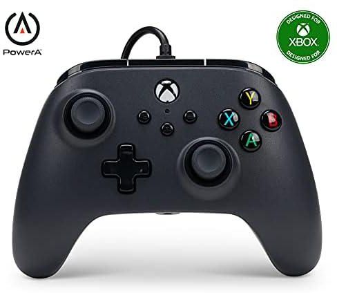 وحدة تحكم سلكية من باور ايه لجهاز Xbox Series X|S - اسود، اداة تحكم العاب الفيديو، وحدة تحكم العاب الفيديو، وحدة تحكم العاب الفيديو، تعمل مع Xbox One - Xbox Series X