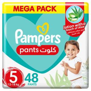 Buy Pampers Baby-Dry Pants Diapers Size 5, 12-18kg 48pcs Online at the best price and get it delivered across UAE. Find best deals and offers for UAE on LuLu Hypermarket UAE
