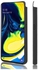 غطاء حماية واق لهاتف سامسونج جالاكسي A80 مزين تصميم ألوان ممزوجة وكلمة "Love" متعدد الألوان