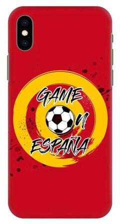 غطاء حماية واق لهاتف أبل آيفون XS ماكس عبارة Game On Spain