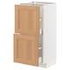 METOD / MAXIMERA Base cabinet with 2 drawers, white/Ringhult white, 40x37 cm - IKEA