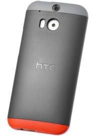 HTC ONE M8 DOUBLE DIP HARD SHELL CASE HC C940 - GREY/RED