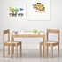 Ikea Latt-Children's Table with 2 Chairs, White, Pine, Kiefer, Beige, Table with 2 Chairs
