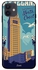 Printed Case Cover -for Apple iPhone 12 Blue/Yellow/Black Blue/Yellow/Black