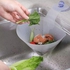 مرشح بالوعة قابل للطي ، جهاز التقاط الطعام بالوعة في حوض المطبخ البلاستيكي البسيط 3 قطعة