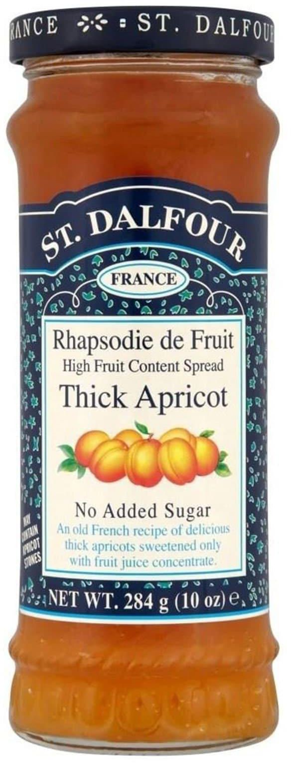 St Dalfour thick apricot jam no sugar added 284 g