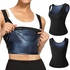 one piece plus size polymer sauna sweat vest for women heat trapping sweat sauna shaper shirt workout weight loss tank top 258851292