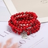 GVUSMIL 8mm 108 Mala Beads Wrap Bracelet Necklace for Yoga Charm Bracelet Natural Gemstone Jewelry for Women Men, Gemstone