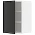 METOD Wall cabinet with shelves, white/Nickebo matt anthracite, 40x60 cm - IKEA