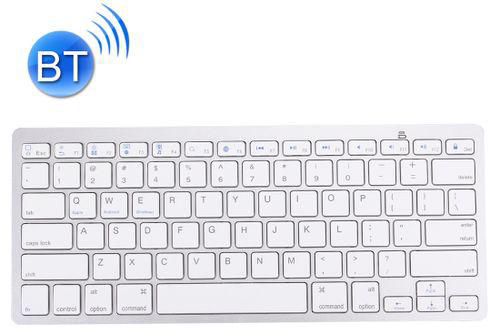 Generic BK-3001 Bluetooth Wireless 78 Keys Ultrathin Keyboard for Windows / iPad / iPhone(Silver)