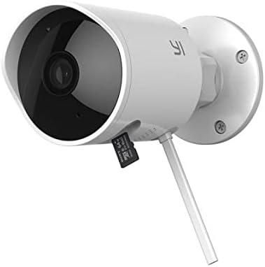 YI Outdoor Security Camera Wireless IP Waterproof Night Vision Security Surveillance Camera - White
