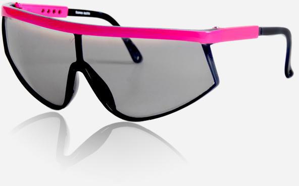 Ticomex Shield Unisex Sunglasses - Black x Pink