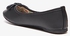 حذاء باليرينا سادة سهل الارتداء للبنات من فلورا بيلا BS101-22041 مع فيونكة
