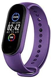 M5 Smart Watch Silicone Band For Android & iOS - purple