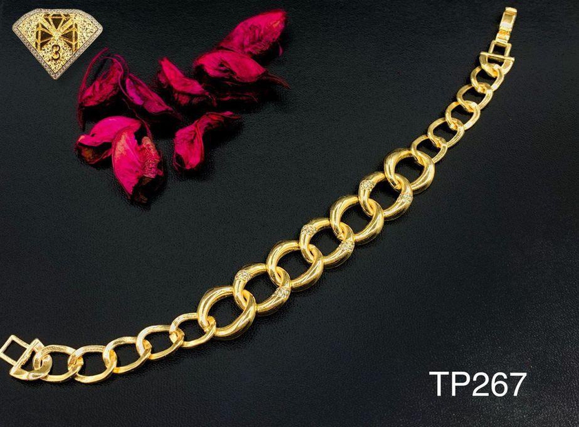 3Diamonds Bracelet For Women Gold Plated
