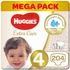 Huggies - Extra Care, Jumbo Pack, Size 4, 8-14 Kg - 204 Pcs- Babystore.ae