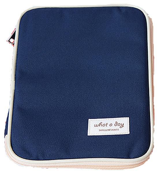 What a Day Multi-Purpose Travel Passport and Document Pouch Navy Blue