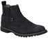 Generic Black Men's Casual Boots With Elastic Sides